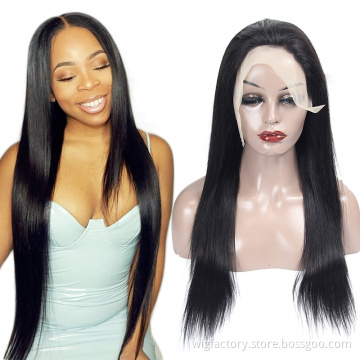 cuticle aligned mink brazilian human hair lace front wigs,glueless closure frontal 100% lace wigs human hair lace front